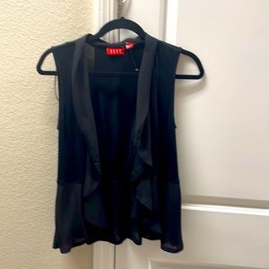 Elle cardigan vest with chiffon detailing. Size S